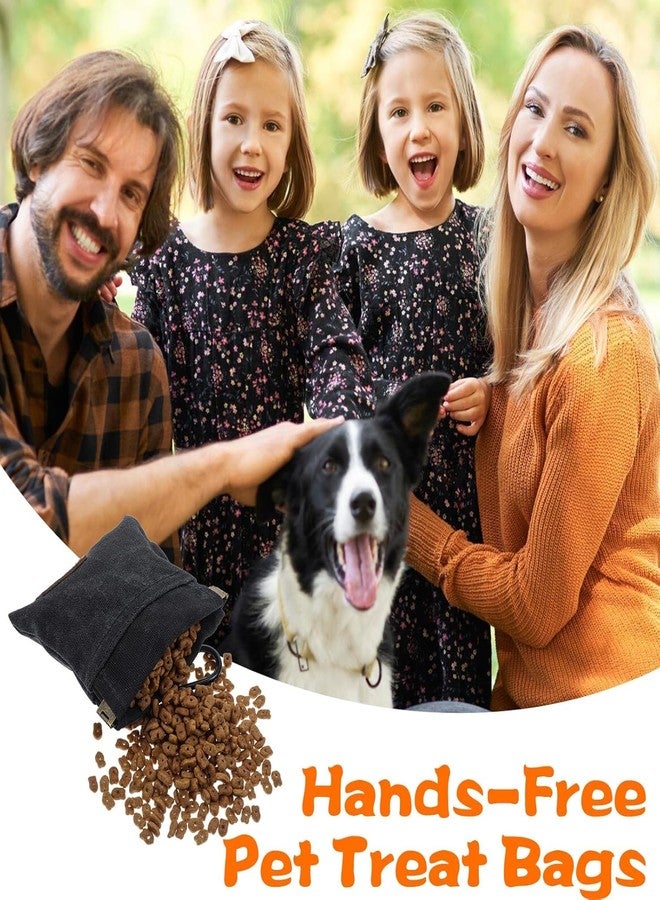 Ahltoiex Puppy Training Treat Pouch Dog Treat Pouch Treat Pouches for Pet Training Black Pocket Sized Pet Training Pouch Portable Puppy Dog Training Treat Bag Self Closing Pet Feed Reward (Black) - Image 5